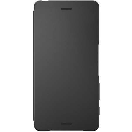 Husa Flip Style Cover pentru Sony Xperia X, SCR52 Graphite Black