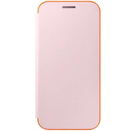 Husa Neon Flip Cover pentru Samsung Galaxy A3 (2017) Pink