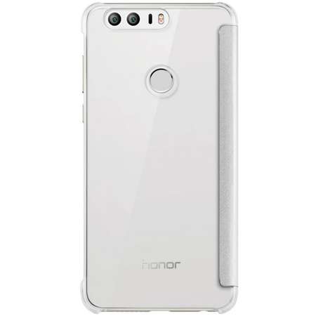 Husa Flip Smart Cover pentru Honor 8, White
