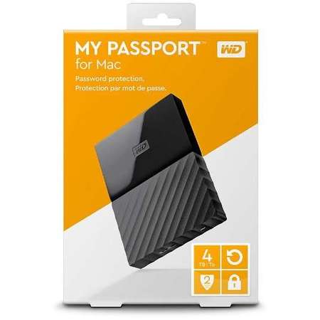HDD Extern My Passport for Mac 2.5'' 4TB USB3, Black