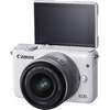 Canon Aparat foto Mirrorless EOSM10 alb + obiectiv EF-M 15-45mm IS