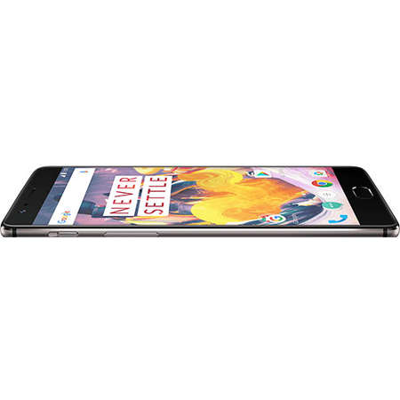 Telefon Mobil OnePlus 3T Dual Sim 128GB LTE 4G Negru 6GB RAM