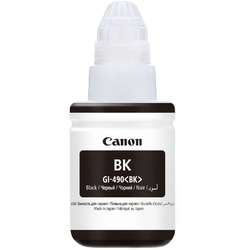 Cartus cerneala Canon GI-490 BK, pigment black, capacitate 135ml, pentru echipamente CISS G1400 / G2400 / G3400