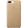 Husa Capac spate Tan Piele Auriu Apple iPhone 7 Plus