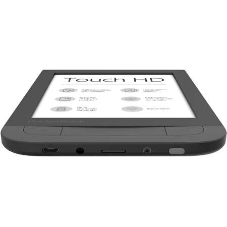 eBook Reader PocketBook Touch HD, E Ink Carta™ HD, 300dpi, 8GB, LED frontlight, WiFi, Negru