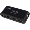 LOGILINK Hub USB 4-porturi 2.0 cu alimentare (negru)