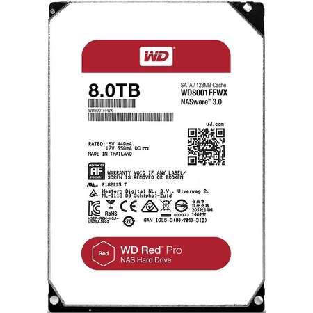 Hard disk WD Red Pro 8TB SATA-III 7200RPM 128MB