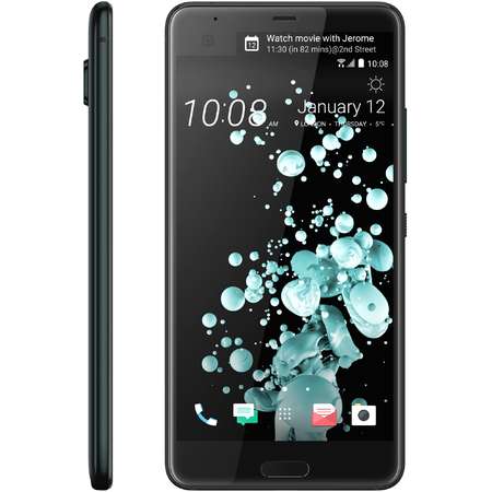 Telefon mobil Single SIM HTC U Ultra, 64GB + 4GB RAM, Brilliant Black
