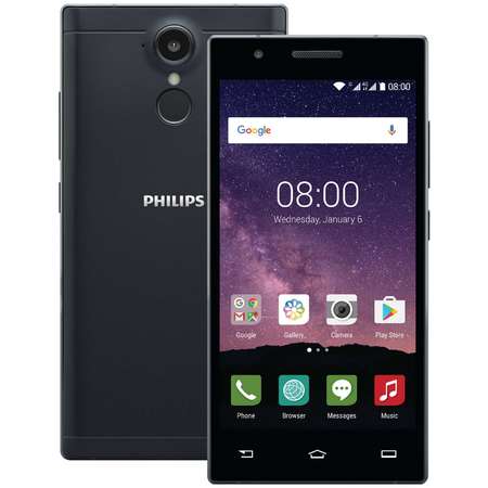 Telefon mobil Philips X586, Dual Sim, 16GB, 4G, Black