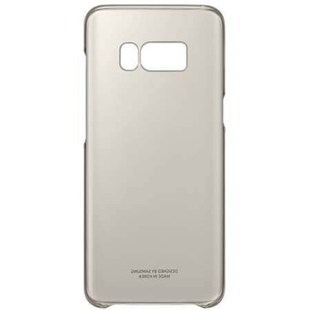 Capac protectie spate Clear Cover Gold pentru Samsung Galaxy S8 (G950)