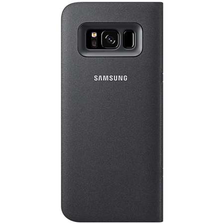 Husa protectie LED Flip Wallet pentru Samsung Galaxy S8 (G950), EF-NG950PBEGWW Black