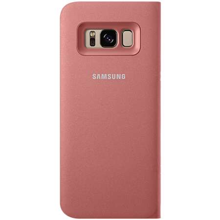 Husa protectie LED Flip Wallet pentru Samsung Galaxy S8 (G950), EF-NG950PPEGWW Pink
