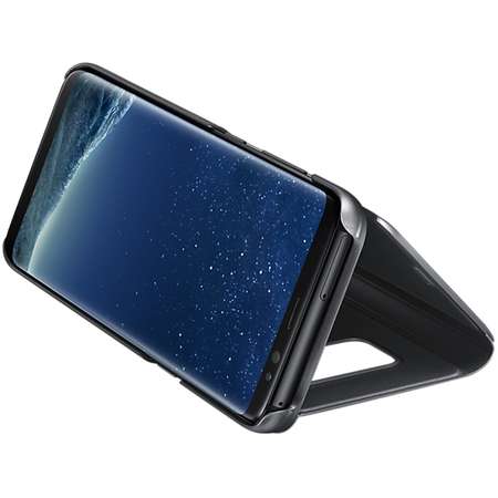 Husa Clear View Stand Cover pentru Samsung Galaxy S8 (G950), EF-ZG950CBEGWW Black