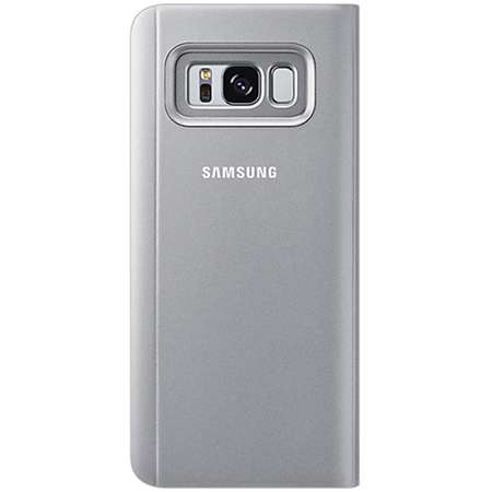 Husa Clear View Stand Cover pentru Samsung Galaxy S8 (G950), EF-ZG950CSEGWW Silver