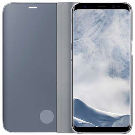 Husa Clear View Stand Cover pentru Samsung Galaxy S8 Plus (G955), EF-ZG955CSEGWW Silver