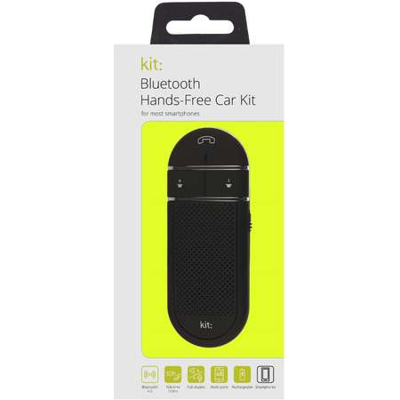 Kit Bluetooth Hands-Free Car Kit, BTCARP Black
