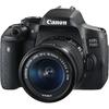Canon Aparat foto DSLR EOS 750D, 24.2MP, Black + Obiectiv EF-S 18-55mm IS STM