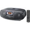 Panasonic Radiocasetofon cu CD RX-D55AEG-K, CD Player, Tuner FM, USB, 20W, Negru