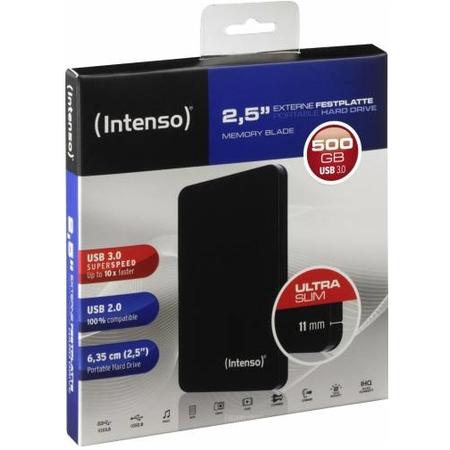 HDD Extern 500GB MemoryBlade negru 2.5'' ULTRA SLIM-11 mm USB 3.0