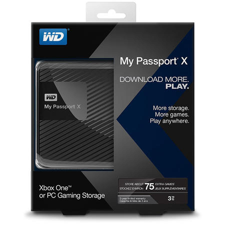 HDD Extern My Passport X 2.5'' 3TB USB 3.0 Black