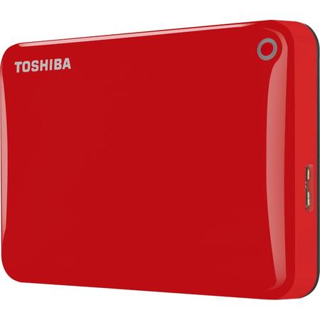 HDD Extern Canvio Connect II, 500GB 2.5", USB3.0, red