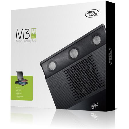 Cooler notebook M3, dimensiune notebook 15.6", include 2 boxe stereo si subwoofer
