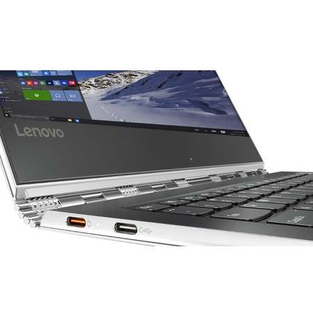 Laptop 2-in-1 Lenovo 13.9" Yoga 910, FHD IPS Touch, Intel Core i5-7200U, 8GB DDR4, 256GB SSD, GMA HD 620, Win 10 Home, Silver