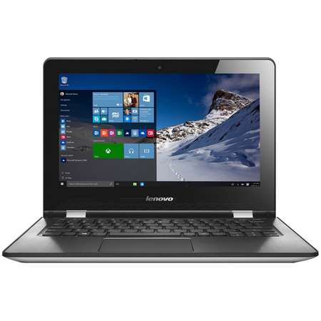 Laptop 2-in-1 Lenovo 11.6" Yoga 300-11 (Flex 3), HD Touch, Intel Celeron N3060, 4GB, 32GB eMMC, GMA HD 400, Win 10 Home, White