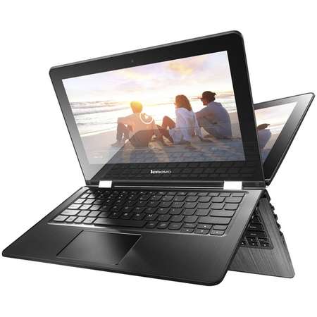 Laptop 2-in-1 Lenovo 11.6" Yoga 300-11 (Flex 3), HD Touch, Intel Celeron N3060, 4GB, 32GB eMMC, GMA HD 400, Win 10 Home, White