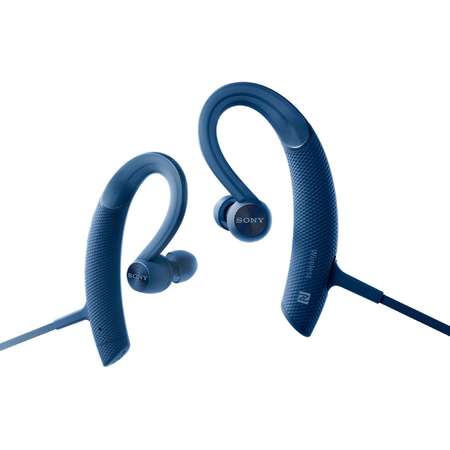 Casti audio sport In-ear MDRXB80BSL, Wireless, Bluetooth, NFC, LDAC, EXTRA BASS, Albastru