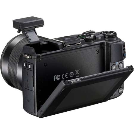 Aparat foto Mirrorless EOS M3, Negru + obiectiv EF-M 18-55 Premium Kit