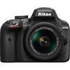Nikon Aparat foto DSLR D3400, 24,2MP Black + Obiectiv AF-P 18-55mm VR