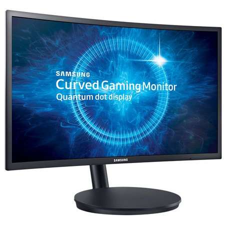 Monitor LED Samsung Gaming C24FG70FQU Quantum Dot Curbat 23.5 inch 1 ms Black FreeSync 144Hz