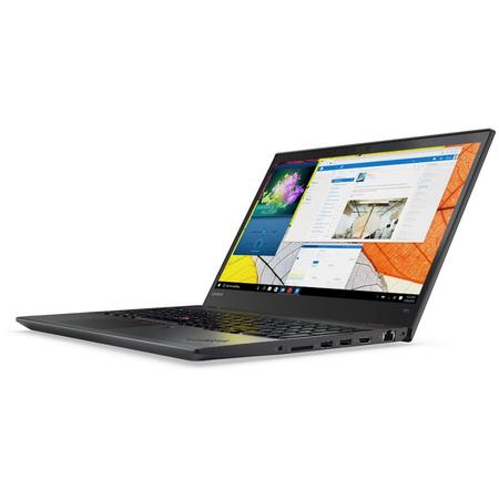 Laptop Lenovo 15.6'' ThinkPad T570, FHD IPS, Intel Core i5-7200U , 8GB DDR4, 256GB SSD, GMA HD 620, FingerPrint Reader, Win 10 Pro, Black