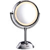 BaByliss Oglinda cosmetica iluminata 8438E, LED, 20.5 cm, 2 suprafete de oglinda, alb