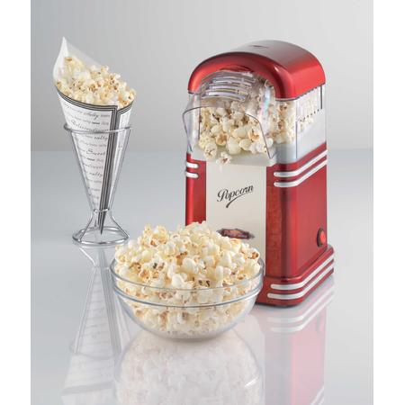 Aparat de facut popcorn 2952, 1100 W, rosu