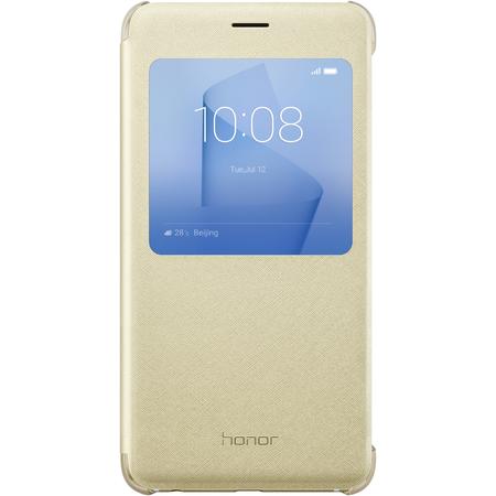 Husa Flip Smart Cover 51991683 pentru Honor 8, Gold