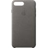 Capac protectie spate Apple Leather Case Storm Gray pentru iPhone 7 Plus