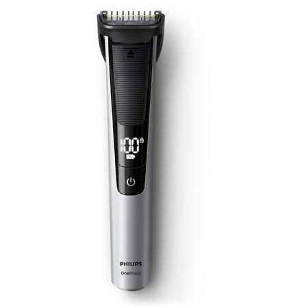 Aparat de barbierit si tuns OneBlade Pro QP6520/20, 12 lungimi, husa, acumulator, negru