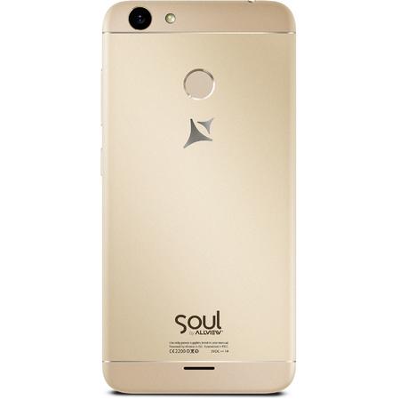 Telefon mobil Allview X4 Soul Mini, Dual SIM, 16GB, 4G, 3GB Ram, Gold