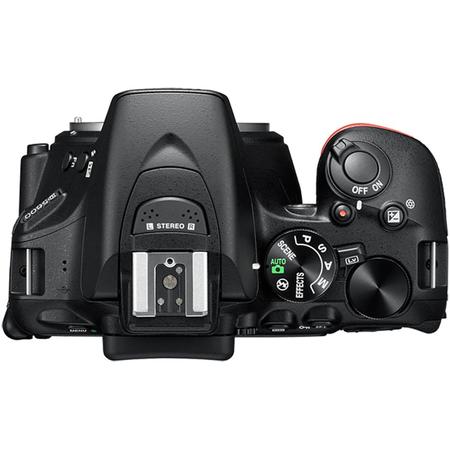 Aparat foto DSLR Nikon D5600, Kit AF-P 18-55mm VR, Negru