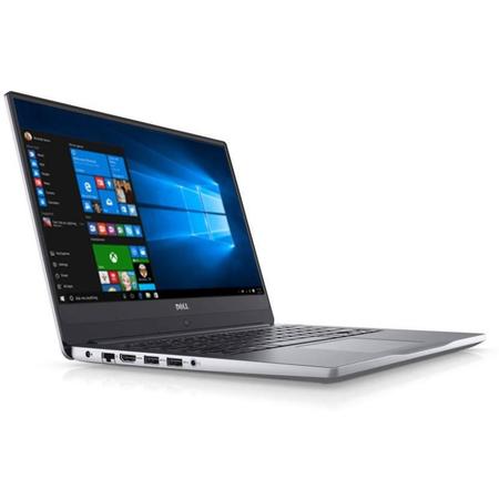 Laptop DELL 15.6'' Inspiron 7560 (seria 7000), FHD, Intel Core i7-7500U , 8GB DDR4, 1TB + 128GB SSD, GeForce 940MX 4GB, Win 10 Home, Grey
