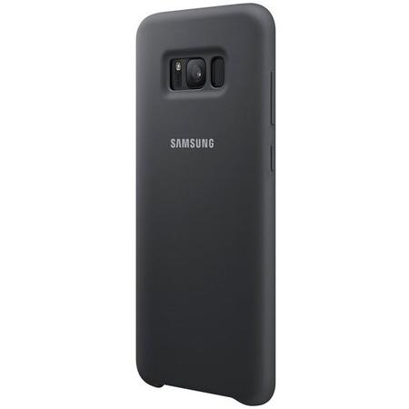 Capac protectie spate Silicone Cover pentru Samsung Galaxy S8 Plus, silver/gri