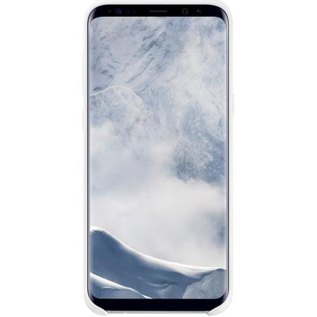 Husa de protectie Silicone Cover pentru Galaxy S8 Plus, White