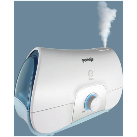 Umidificator cu abur rece H17BY, ultrasunete, pentru camera copilului, recipient apa 1.7 L, picioruse cauciucate, 35dB