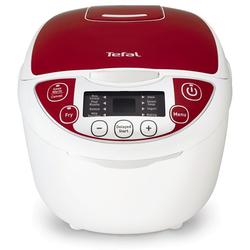 Multicooker Tefal Fuzzy Logic RK705, 750 W, 5 l, programe automate, timer, alb/rosu