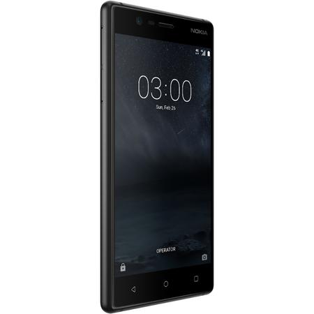 Telefon mobil Nokia 3 Dual SIM, 5.0", 16GB, 2GB RAM, 4G, Matte Black