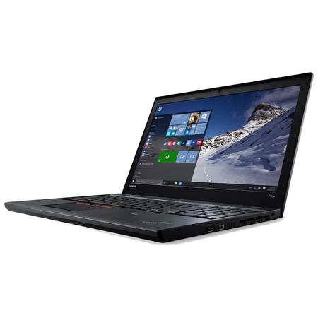 Laptop Lenovo 15.6'' ThinkPad P50s, FHD IPS, Intel Core i7-6500U , 8GB, 256GB SSD, Quadro M500M 2GB, Win 10 Pro, Black