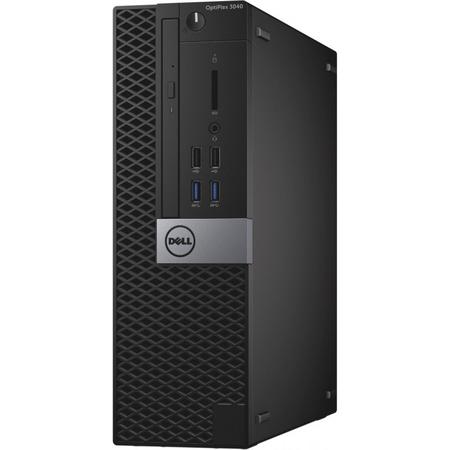 Sistem desktop Dell OptiPlex 3040 SFF Intel Core i3-6100, 3.70Ghz, Skylake, 4GB, 500GB, DVD-RW, Inte HD Graphics,Ubuntu Linux, Mouse + Tastatura, Black