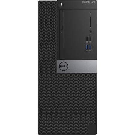 Sistem desktop Dell OptiPlex 3040 MT Intel Core i3-6100, 3.70Ghz, Skylake, 4GB, 500GB, DVD-RW, Inte HD Graphics, Ubuntu Linux, Mouse + Tastatura, Black